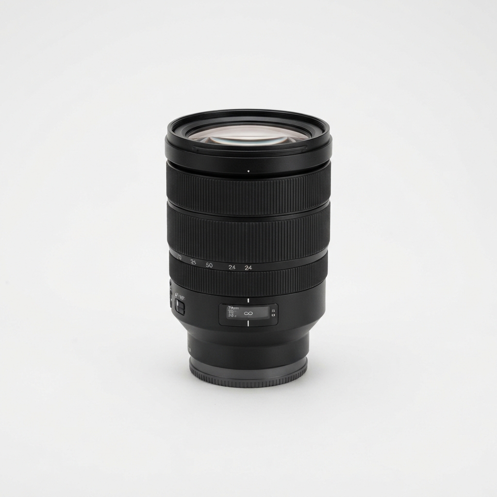 Black 24-70mm zoom camera lens